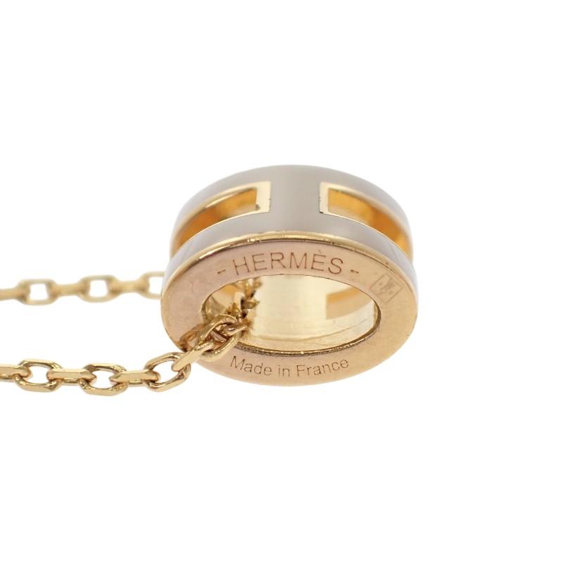 HERMES  H147992F 55  Necklace Marong Rasse/gold Metal Women