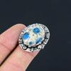 Natural K2 Jasper Wedding Multi Stone Engagement Ring 925 Sterling Silver US 7.5