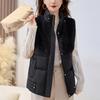 Fashion Winter Women's Vest Thick Warm Casual Sleeveless Jackets Woman Short Coat