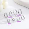 European and American Hot-Selling Diamond Zircon Hoop Earrings - Luxurious Fashion Trend Ear Clips