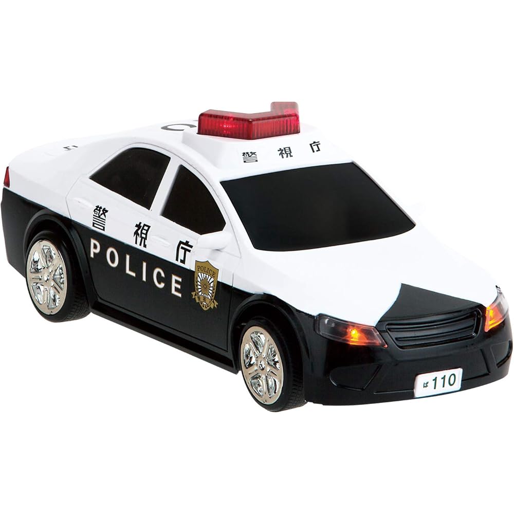 Happinet R/C Driving Patrol Car for Ages 5 and Up, Remote Control, Battery Operated, Toy Vehicle