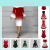 Frau Weihnachtsmann Weihnachtskleid Damen Cosplay Party Kostüm Weiches und hautfreundliches Samtmaterial