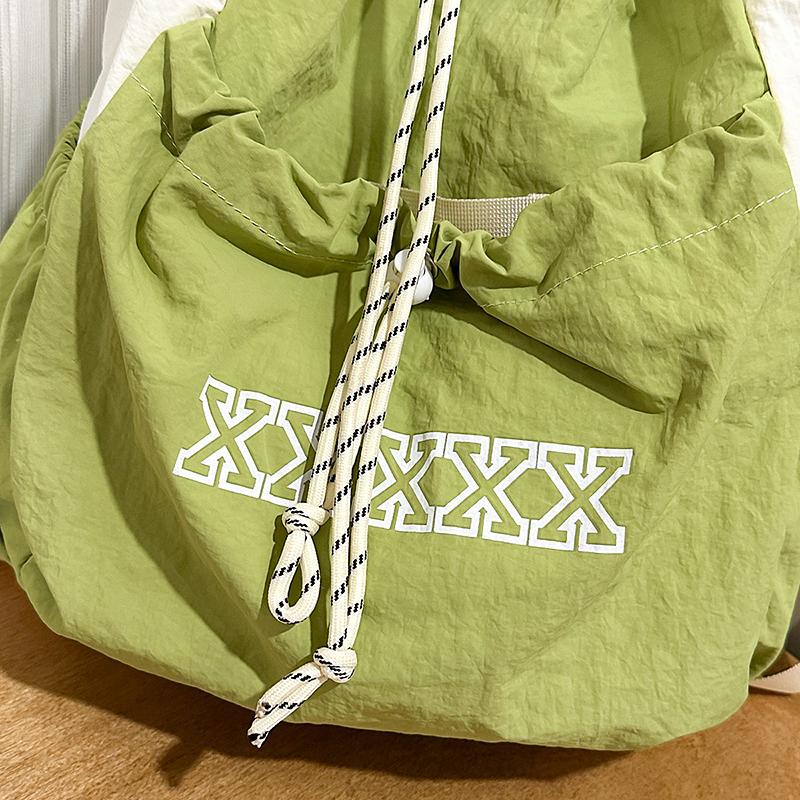 Outdoor Sports Lightweight Drawstring Backpack Men's And Women's Bags Mountaineering Bag Student Class Bag