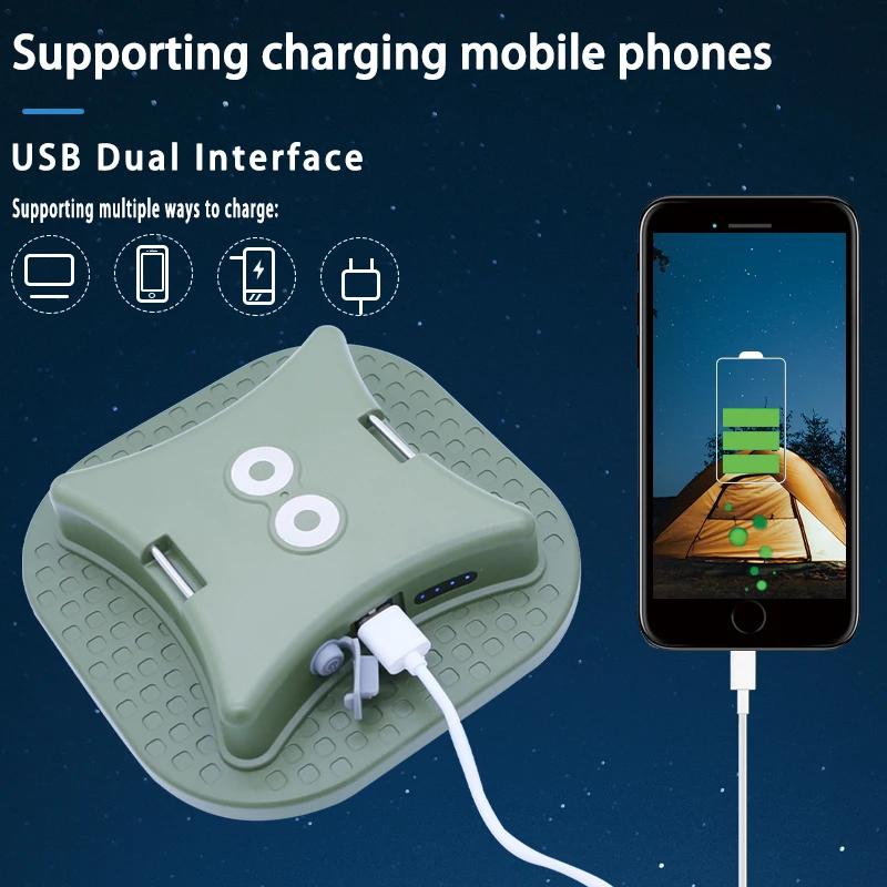 Rechargeable Camping Light Outdoor Tent Light Magnetic Suction Emergency Car Maintenance Work LED Lantern Flashlight USB Type-c