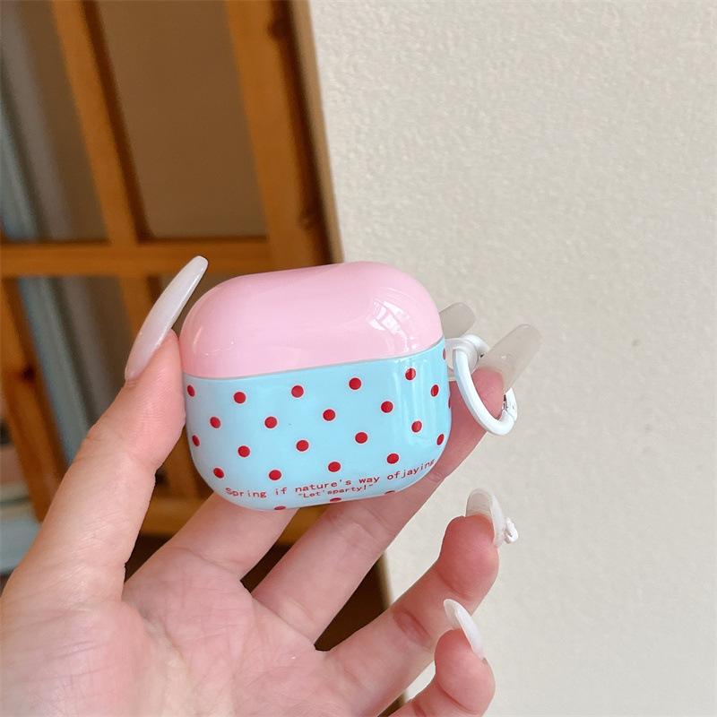 Korean polka dot cute AirPods 1 generation earphone case for Apple Bluetooth headset 1st generation Pro1st generation