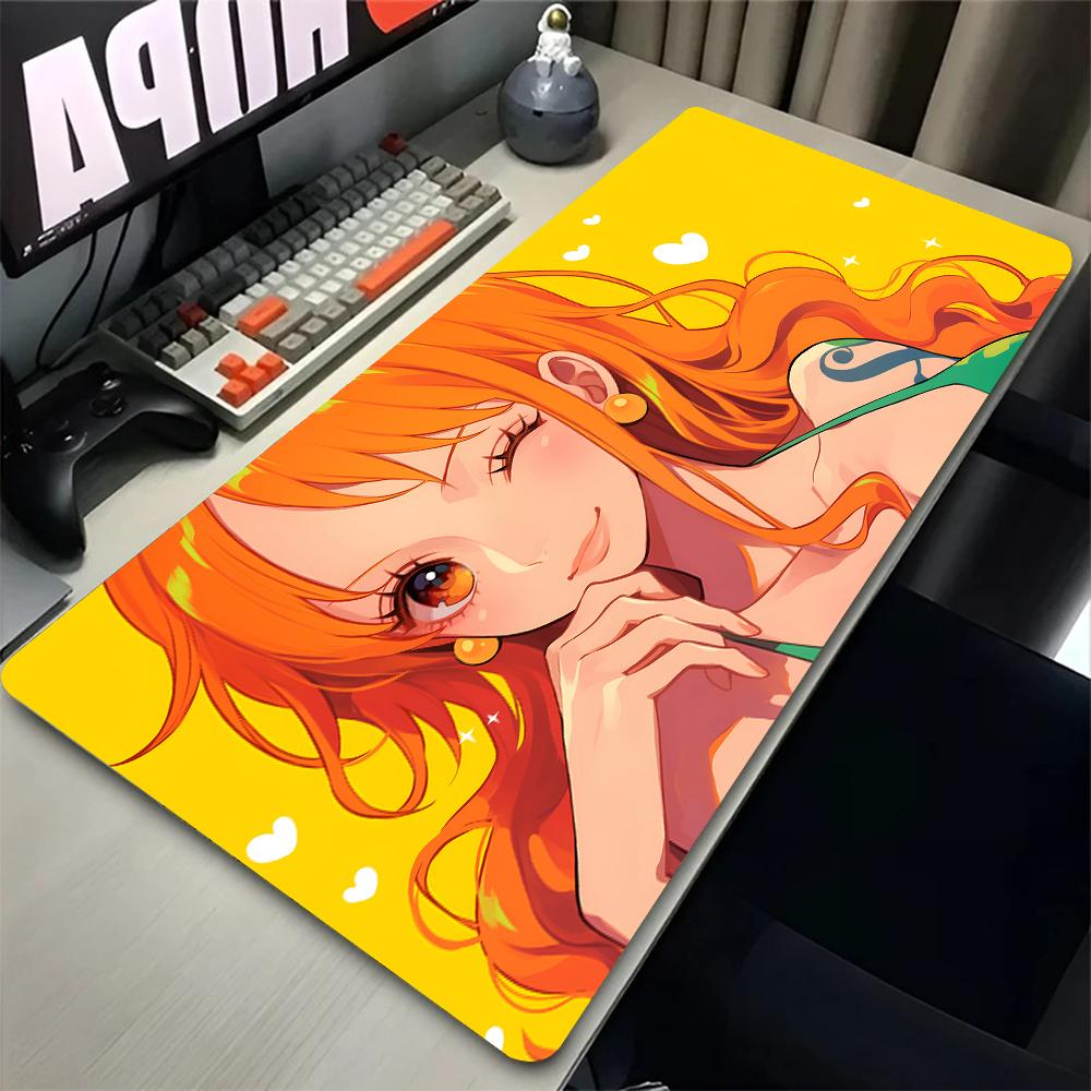 Mouse Pad PC Accessories Non Slip Rubber Mousepad Laptop Gamer Keyboard Pad Office One Piece Nami Computer Gaming Desk Mouse Mat