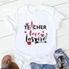 Hot Selling Women's Top Hot Selling Love Personality Pattern Printed Short-sleeved T-shirt Women Summer polyester fabric