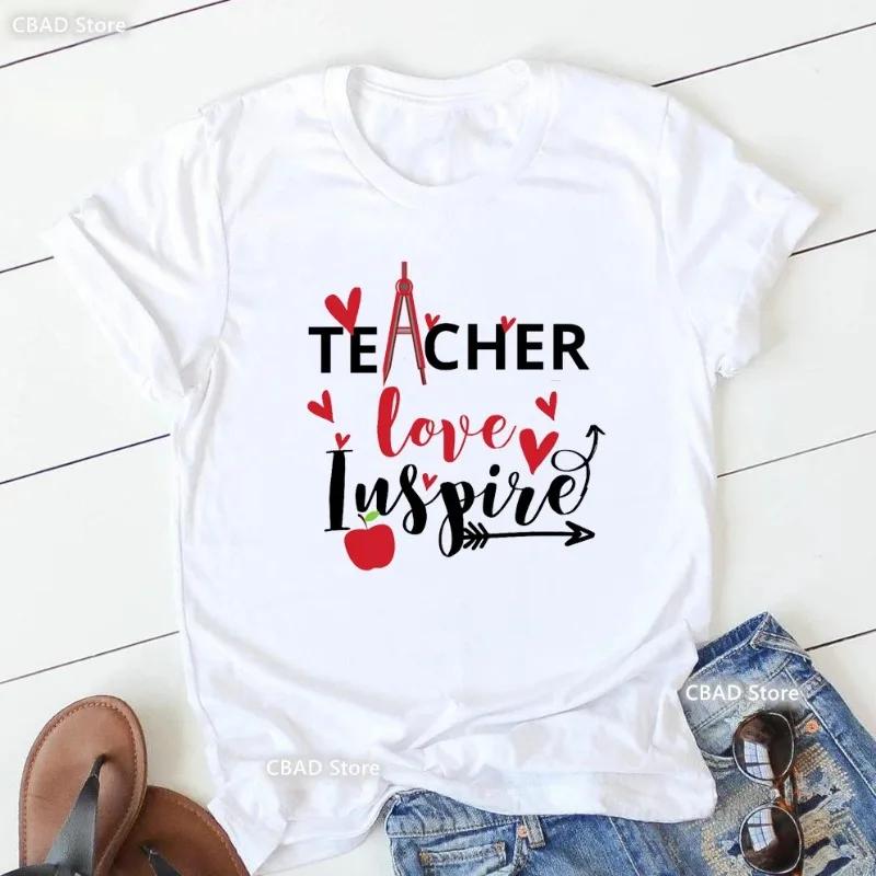 Hot Selling Women's Top Hot Selling Love Personality Pattern Printed Short-sleeved T-shirt Women Summer polyester fabric