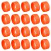 PATIKIL Badminton Racket Handle Grip Racquet Fixing Rubber Absorbent Orange Rings, 20-Pack, Rings, Rings, Non-Slip, Overgrip,