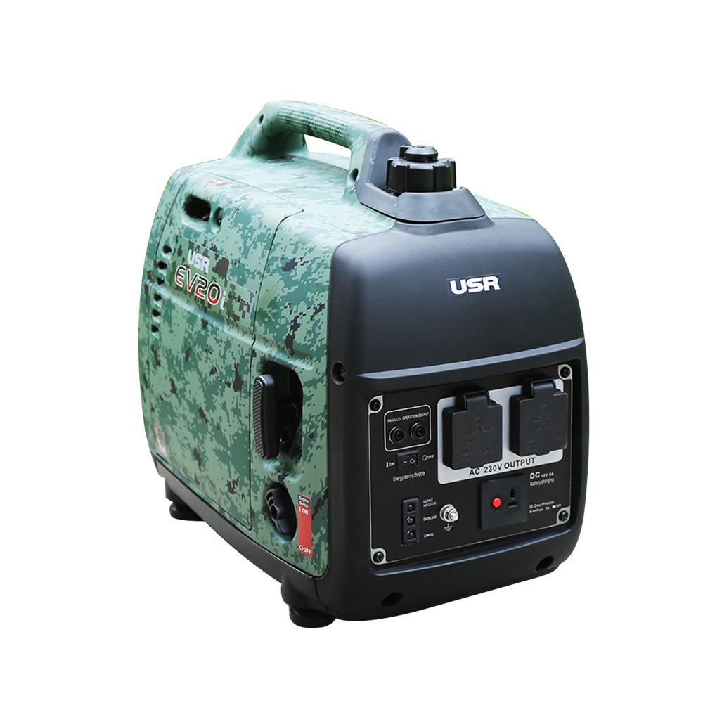 220V Portable Digital Gasoline Generator, 2kW Low Power for Small Outdoor Household Use