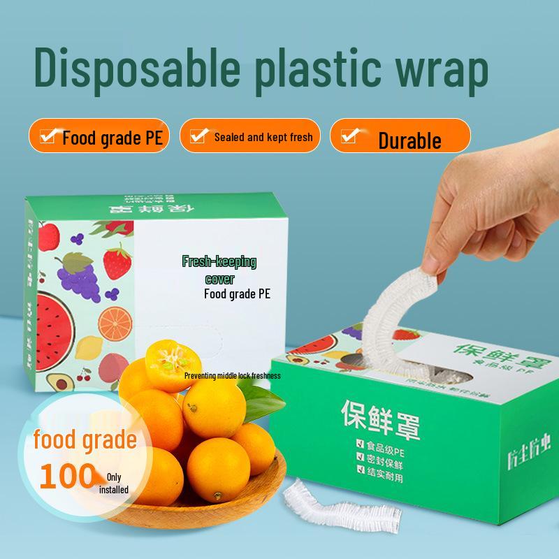 Elastic Food Grade Disposable Film Covers for Fresh-Keeping (Boxed)