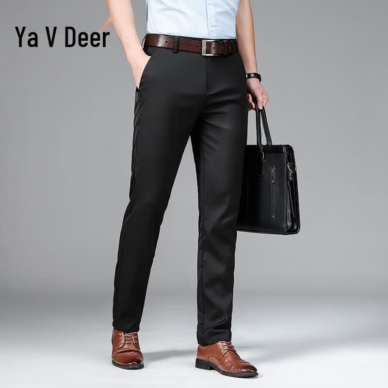 Yalu Men s Straight-Leg Casual Pants 29 чёрный