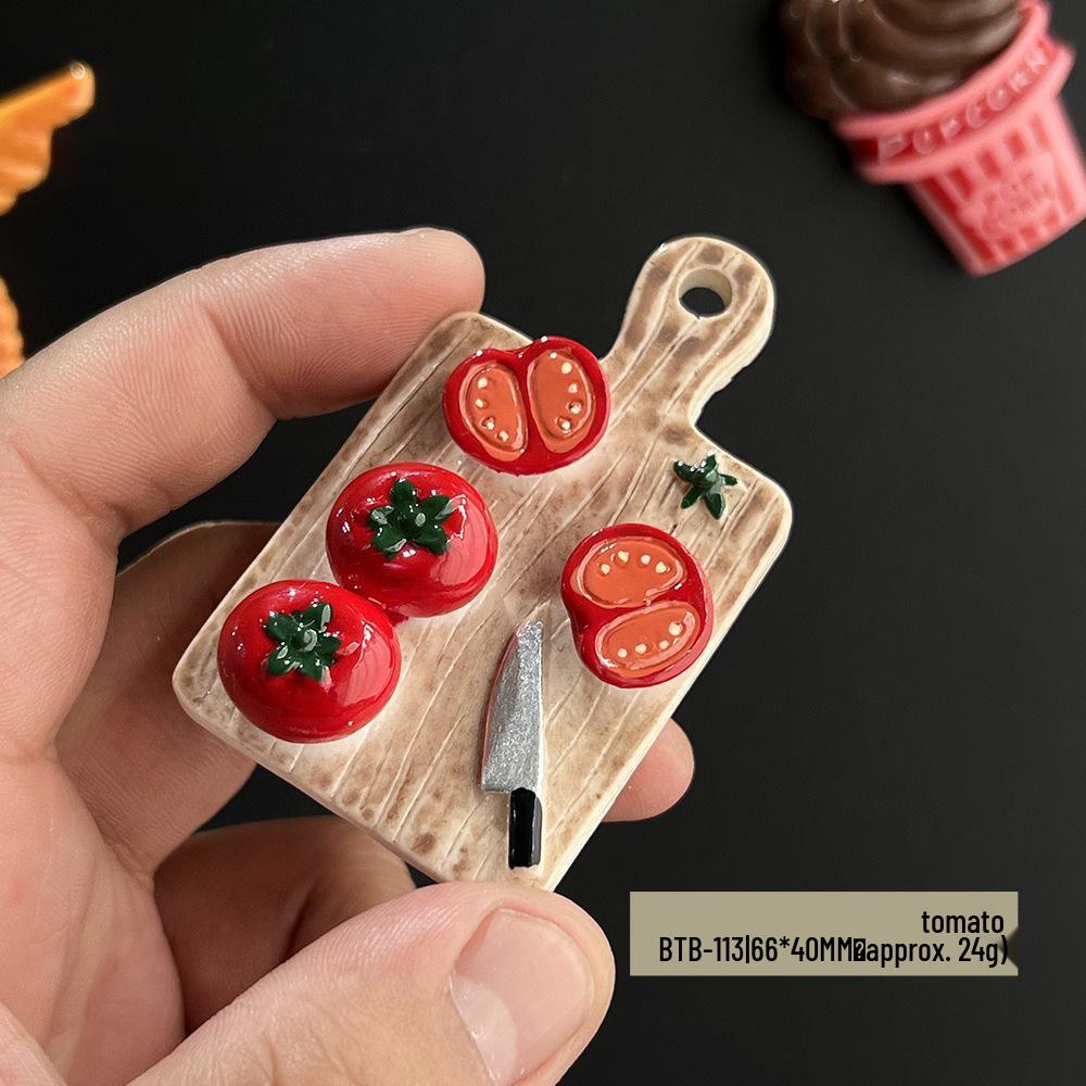 3D Chinese Style Food Magnet: Lobster & Noodles Hot Pot with Mantis Shrimp Sticker
