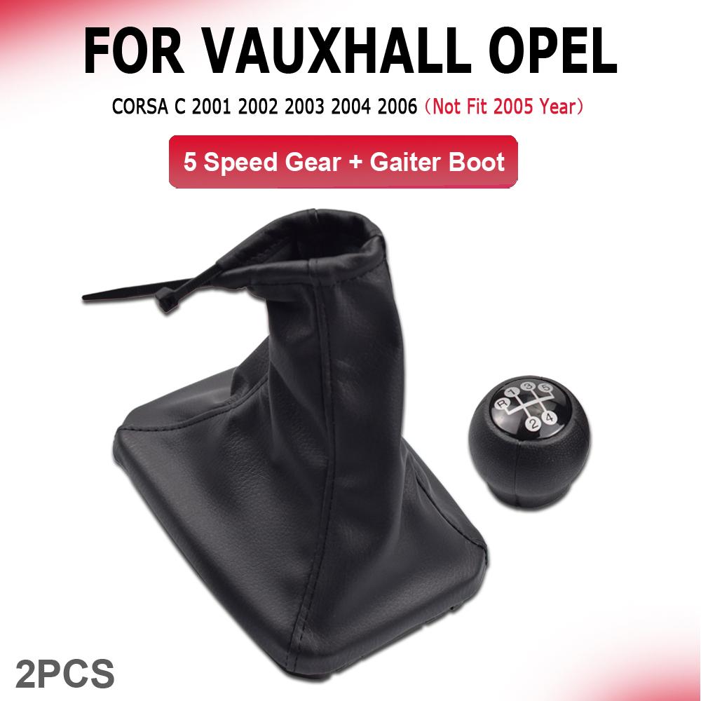 5 Speeds Gear Shifter Knob Stick Head Lever Handle Replacement For Vauxhall Opel Corsa C 2001 2002 2003 2004 2006