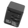 Universal Travel Adapter Wall International Charger with USB C Ports 8A USB Ports for USA    Black