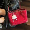 Fashion and Leisure Large-capacity Bag Women's New Simple Pendant Solid Color Tote Bag Shoulder Storage