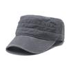 Flat top hat spot solid color washed cotton cap men and women four seasons hat sun hat casual hat