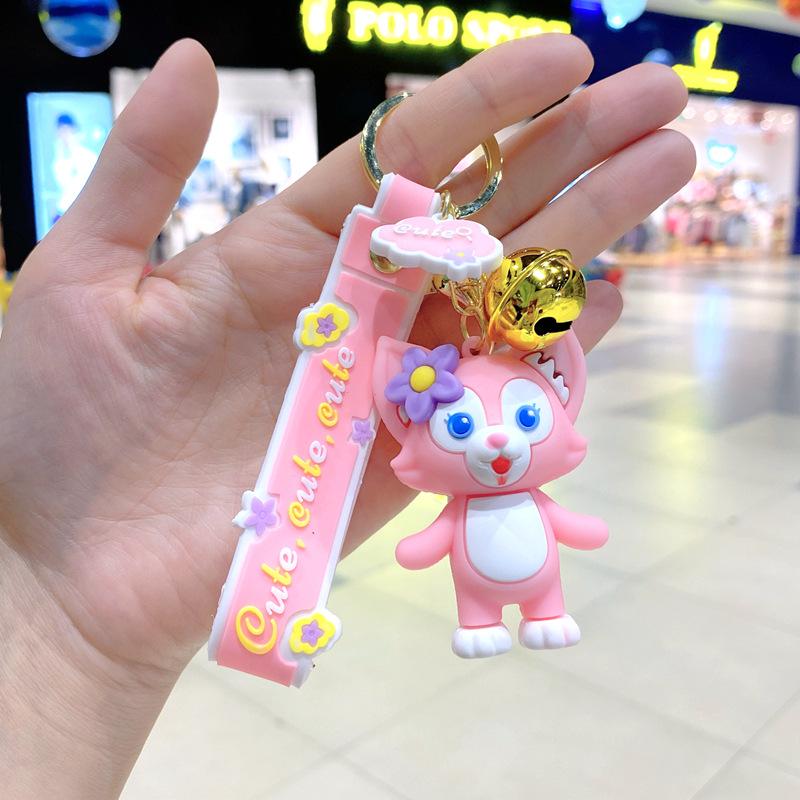 Cartoon Lingna Belle Keychain Cute Little Fox Glue Doll Bag Car Key Pendant large size