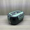 Electric Lunch Box Stainless Steel 304 Heating Food Container Dual Voltage Portable Food Warmer for Car and Home Use with Spoon and Fork Set