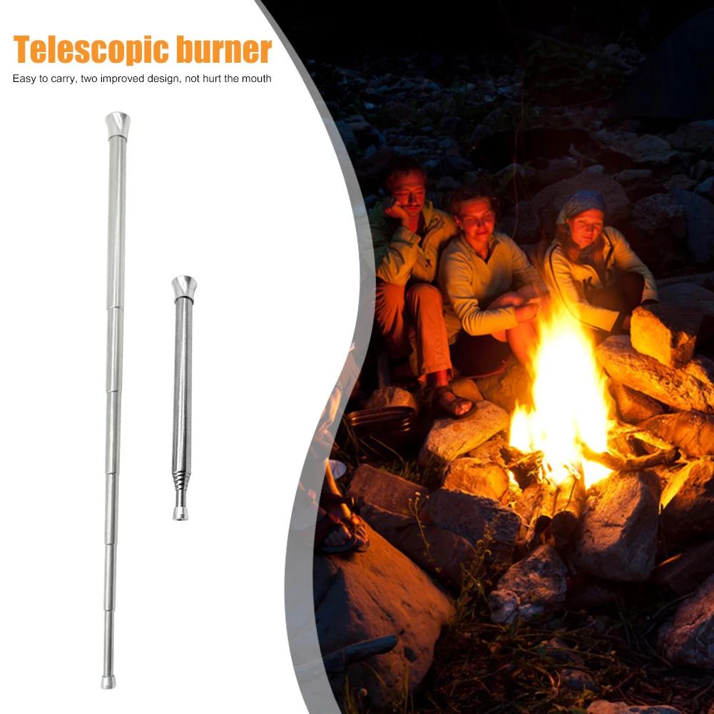 1/2/4 Stück Outdoor Koch-Blasrohr, Teleskopischer Camping-Feuergebläse, Tragbares Survival-Werkzeug, Unverzichtbar für Picknick-Kochen