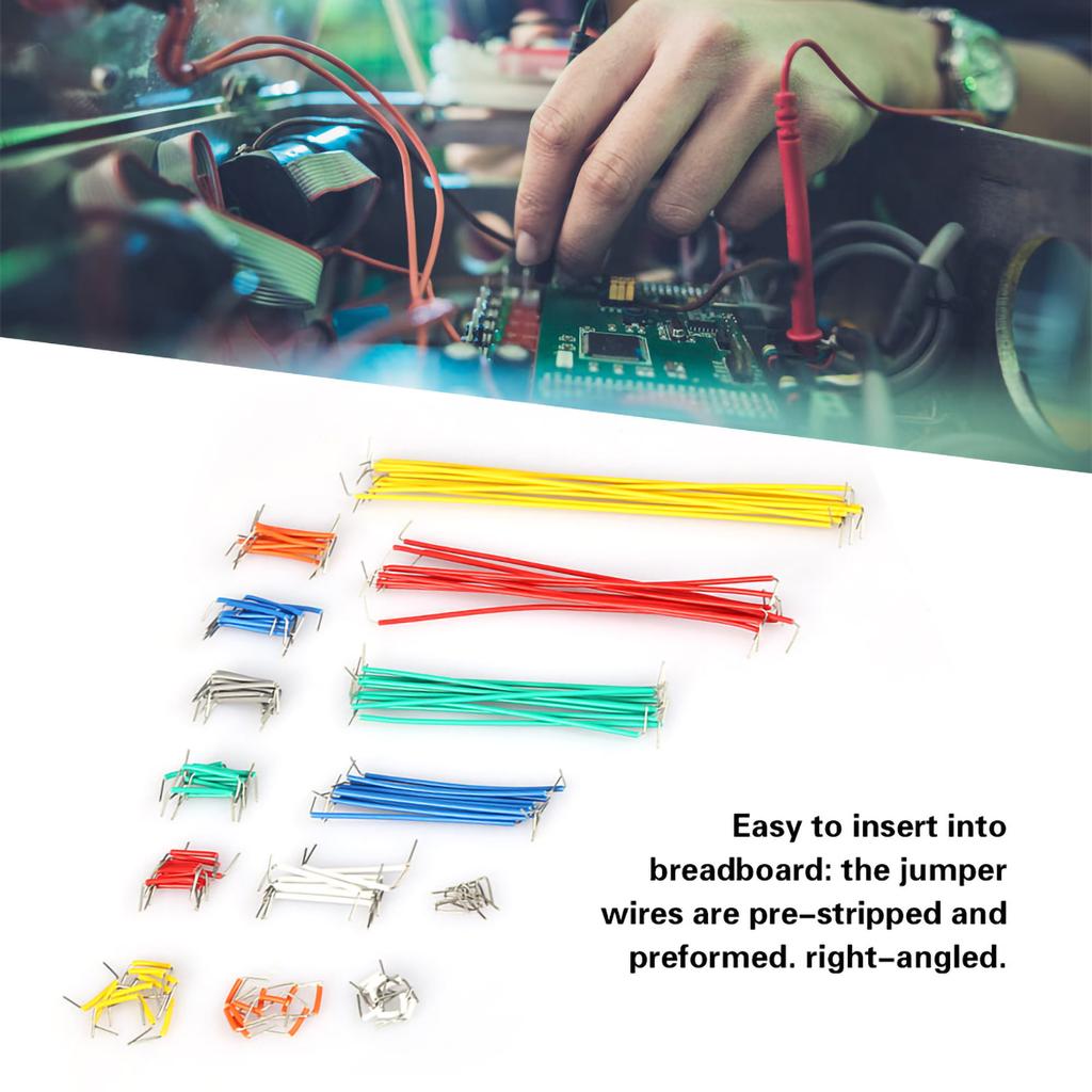 140 Pcs Breadboard Jumper Wire Kit 14 Lengths Assorted Jumper Wires with Storage Box