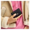 COACH Micro 11 brand gold logo snap closure leather wallet regular women's walnut with black Walnut with black