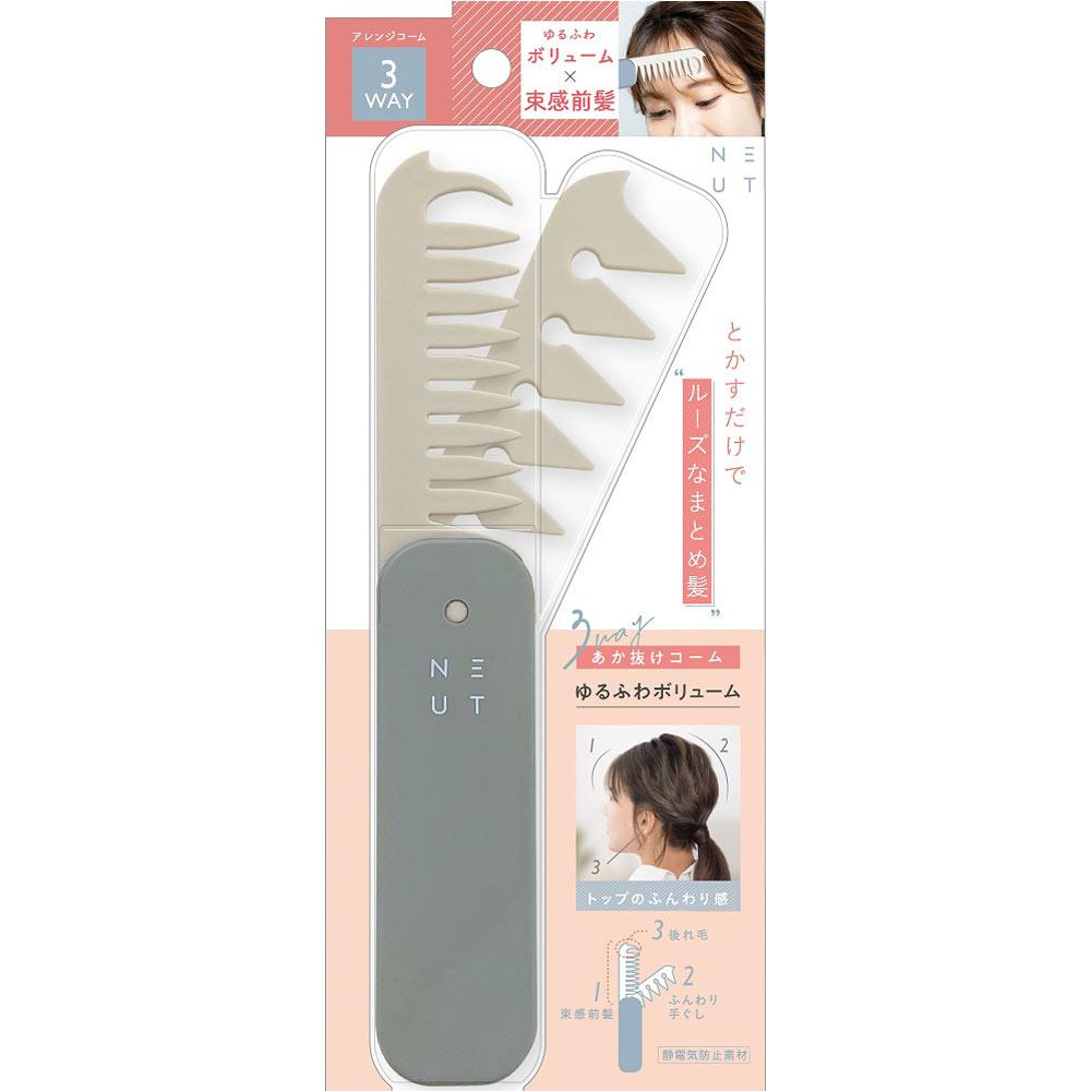 

Newstura Rubber Cosmetics Newt 3 Way Red Hair Loss Comb Loose Fluffy Volume 1