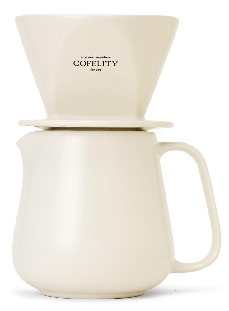 

Набор для подачи кофе COFELITY на 1–4 чашки фарфорового кофе Стильный [Набор] + (белый) белый