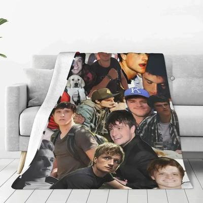 Super Warme Decke Reise Büro J-Josh Hutchersons Überwurfdecke Peeta Flanell Tagesdecke Sofa Stuhl Niedliche Schlafsofa Abdeckung