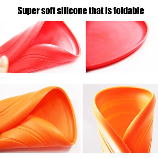 Flying Disc Pet Toy Food-Grade Silicone Bite-Resistant Waterproof Pet Chew Toy Dog Mouth Protection Toy