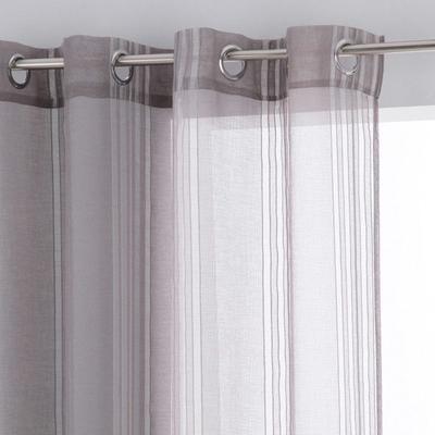 Sheer Woven Vertical Lines "Lisa" 140 X 240 Cm Atmosphera - Gray