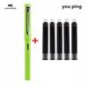 New Jinhao Transparent Colour Business Office Fountain Pen   Student School Stationery Supplies