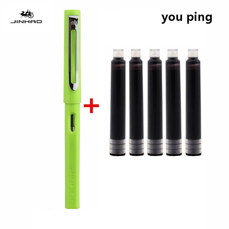 New Jinhao Transparent Colour Business Office Fountain Pen Student School Stationery Supplies