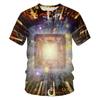 Electronic Chip 3D Print Sports  Breathable Men T-shirt Street Simple Everyday Fun Casual Fashion Short Sleeve Clothing