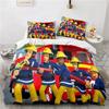 Juguetes de Dibujos Animados Bombero Sam Juego de Cama Funda Nórdica Juego de Cama Cubre Edredón Funda de Almohada Edredón Tamaño King Queen Niños Adultos Juego de Cama