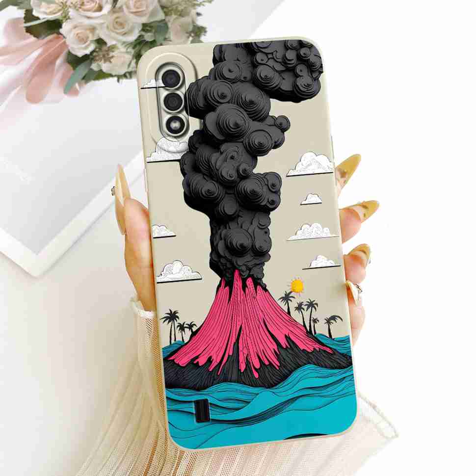 For Samsung Galaxy A01 CAse Cute Rabbit Cat Pattern Cover For Samsung A 01 A01 SM-A015F Silicone Soft Casing Shells 5.7"