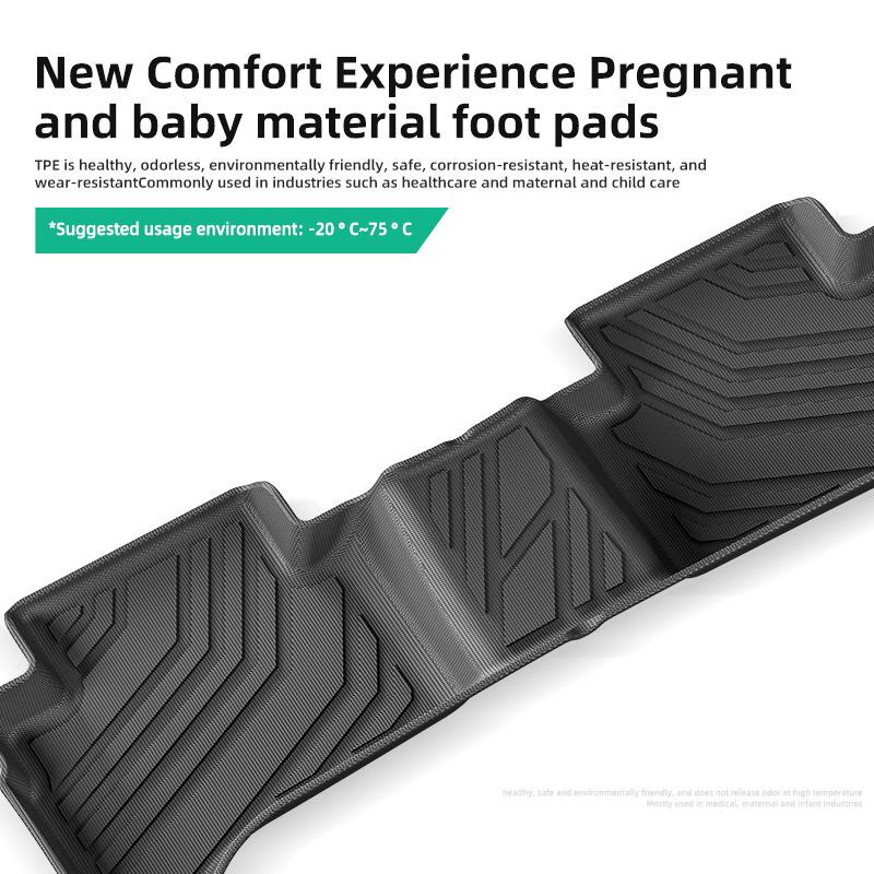 Eco-Friendly TPE Floor Mats for 2022-2024 Hyundai Santa Cruz