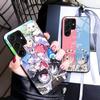ReZero Rem Ram Glass Mobile Phone Case for Samsung Galaxy A56 55 54 53 52 51 36 35 34 23 16 15 5G Colorful Cover