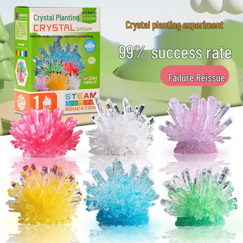 Набор для выращивания кристаллов DIY для детей Crystal Growing - Red