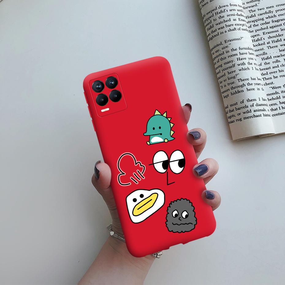 For Oppo Realme 8 Pro Case Cute Painted TPU Silicone Shockproof Soft Back Phone Cover for Realme 8 Pro Global Version 6.4" Case
