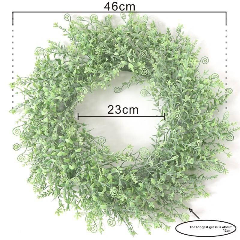 

Лавандовый цирковой цветочный венок из искусственной травы для украшения свадебного зала и окна Seahorse Spray