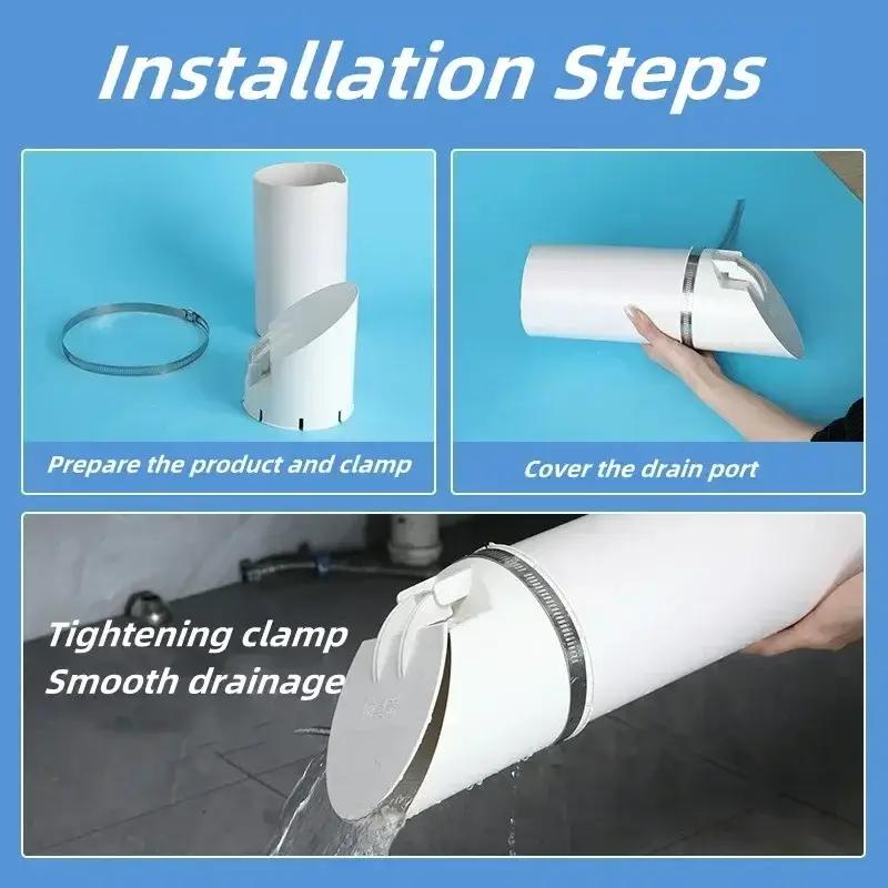 50/75/110/160mm Drain Pipe Floor Drains Sewage Pipe Strainer Plug PVC Anti Odor Anti-rat Cover Septic Tank Outdoor Pipe Valve