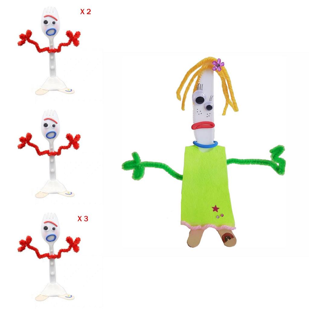 Fesselndes Toy Story 4 Mach deinen eigenen Forky und Messer Entwicklungs-Bastelset