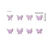 50Pcs Crystal Rhinestones Nail Art Sparkle Butterfly Shapes Charms Jewelry for Luxury 3D Nail Design Accessories