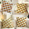 Art PPlaid PPatterns Cushion Cover Pillow Case Antidustmite Pillowcase Silky Short Plush Sofa Cushion Cover hot