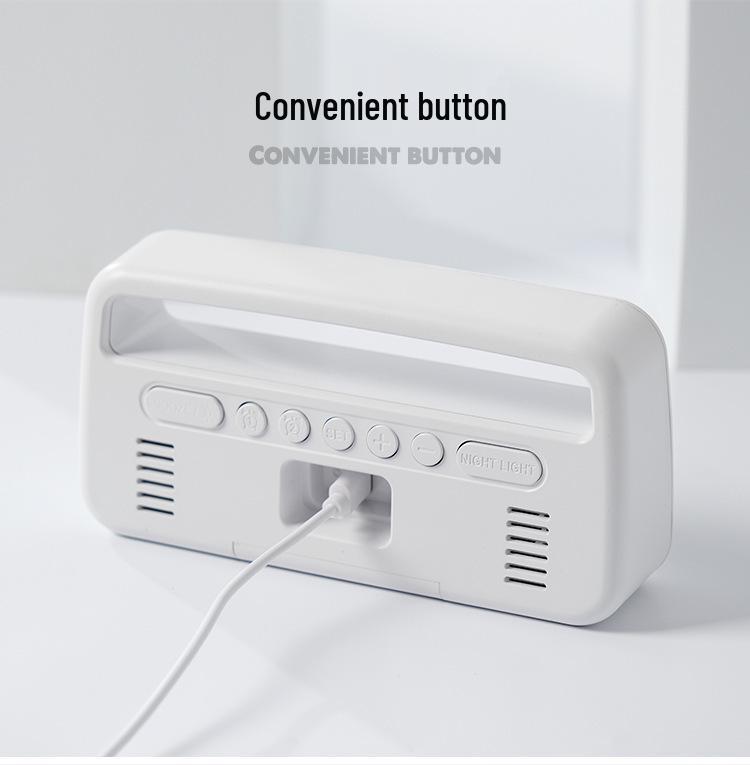 Atmosphere LED Alarm Clock Home Decor: Multifunctional Electronic Bedside Clock 5520