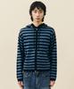 VASTIC S / T Knit Zip-Up Hoodie_Black / Blue