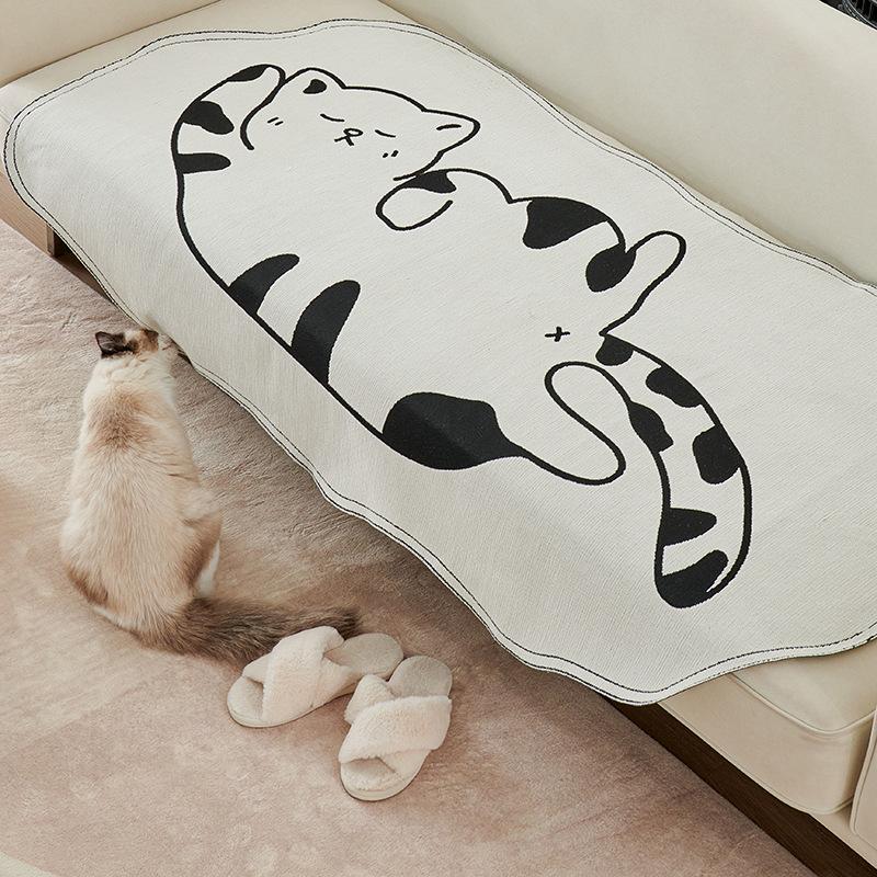 Chenille Irregular Sofa Cushion Non-Slip Anti-Scratching Ins Style Cushion Non-Pilling Fading Multifunctional Cushion