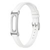 Pulseira Fina de Couro PU para Relógio com Caixa de Metal Integrada, Pulseira de Reposição Elegante para Mulheres para Google Fitbit Air