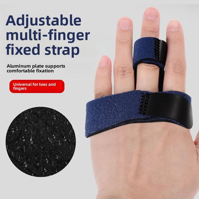 Finger Guard Strap Adjustable Aluminum Plate Finger Guard Support Pressurized Basketball Knuckle Injury Tendon Rupture